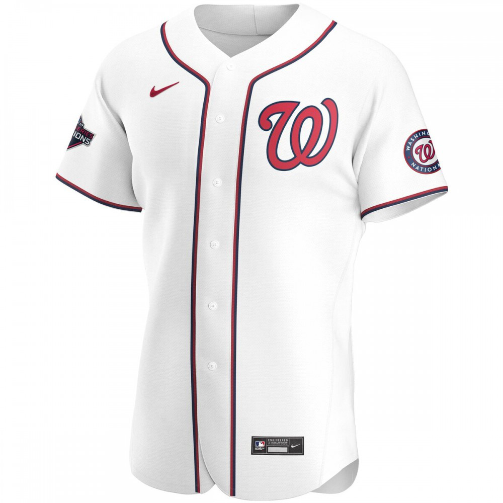 Washington Nationals 2019 World Series Champions Home Authentic Team Jersey - White-Pro Kit Vault | Brand New 26/27 Sports Jerseys